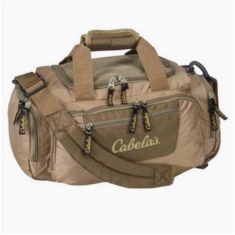 Cabela’s Ripcord Tan Duffel Bag (S) NEW 9x9x18 .